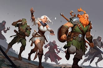 make a d and d character art illustration for you