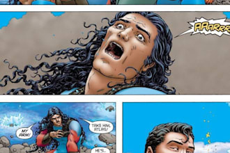 draw horror comic, comic art, nsfw comic, fan art, furry comic page