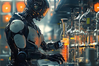 draw sci fi character and sci fi illustration