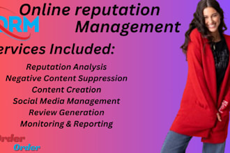 create professional online reputation managemant for name or brand