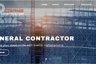 design contractor, construction, roofing, hvac, remodeling, plumbing website