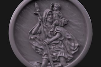 sculpt 3d bas relief 3d wood carve 3d coin model for 3d printing 3d bas