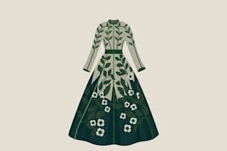 create tech pack and flat sketches for fashion design