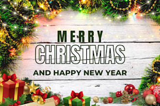 do merry christmas logo animation video, christmas greeting cards and animation