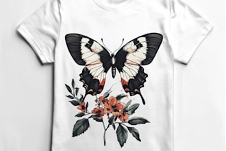 make retro vintage t shirt design and illustration