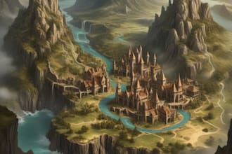 create an custom fantasy maps for you