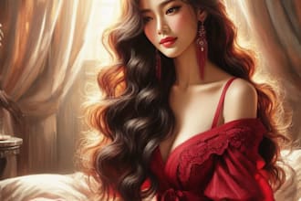 do realistic digital portrait art in oil painting style