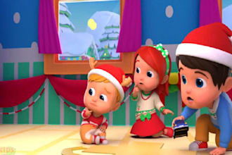 3d christmas animation 3d christmas character model 3d christmas animation video