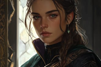 do a amazing d and d character for you