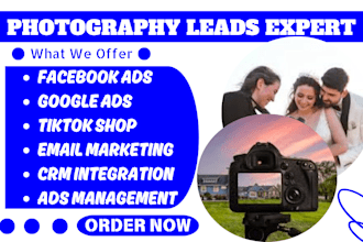 generate high quality wedding photography leads videography real estate lead ads