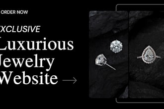 design shopify jewellery website, jewelry website and jewelry shopify store