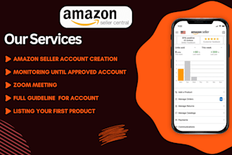 create amazon seller account, setup and management services