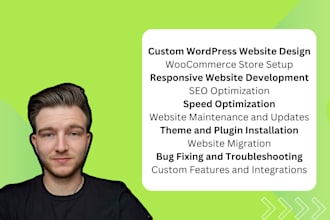 create a full wordpress website
