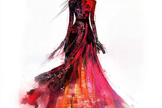 fashion design, art, sketches, clothing and fashion figure