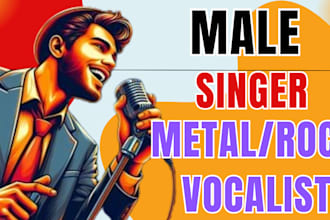be your professional edm pop rock metal vocals, male singer