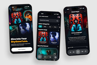 develop online radio app, music streaming app, podcast app for android and ios