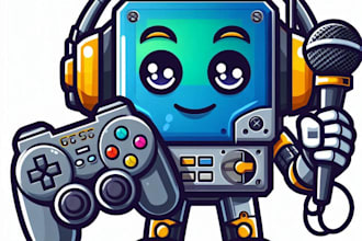 do make new design robot game console mascot logo design service