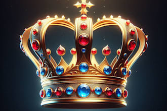 cannabis king crown badge logo