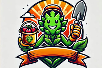 do most popular excellent gardening mascot logo design service