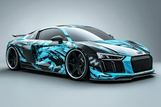 do premium van wrap design, car wrap design,  design