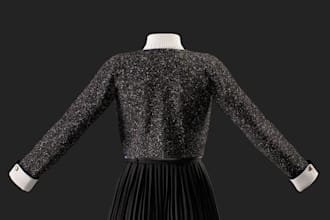 make 3d clothing design, 3d fashion, 3d shoe, 3d cap design with quality render