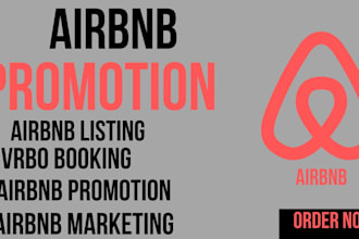 do airbnb promotion, airbnb marketing, airbnb listing, booking, vrbo
