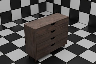 custom 3d furniture renderings based on your design or plans