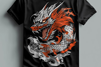 do custom streetwear t shirt design and graphic design