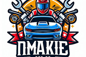 do make car, bike, race mascot logo design service