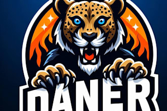 do new style danger animal mascot logo design service