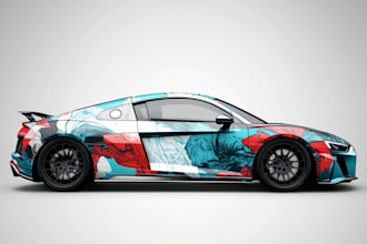 make professional van wrap design, trailer wrap design, car wrap