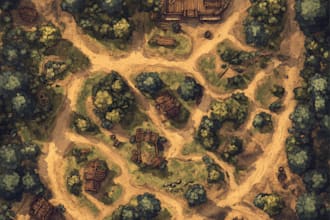 create a professional fantasy map for your rpg game,book etc