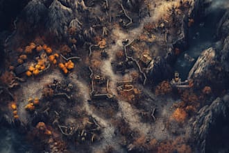 create a world or regional medieval or fantasy map for you