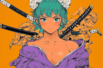 make a anime nsfw art for your oc or foursome