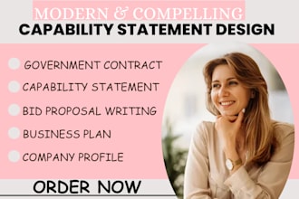 design compelling business capability statements to win contracts