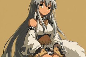 make anime art illustration, anime character, original character and fanart