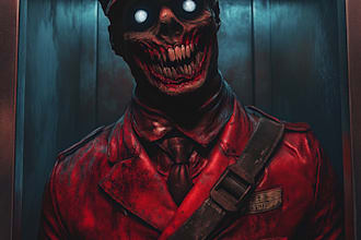 do fantasy or dark creepy horror art illustration