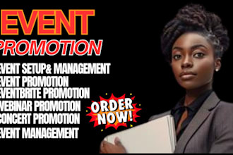 successfully promote your eventbrite, event, webinar, concert to active audience