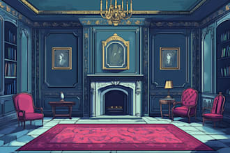 make anime background, 2d environment, landscape