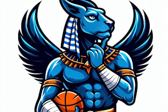 do make new sphinx sport mascot logo design service