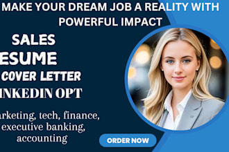 write sales resume, banking, marketing, finance, executive resume