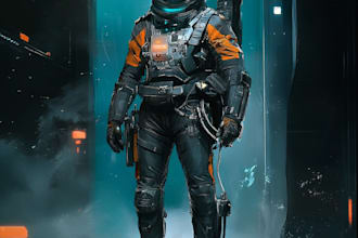 create star wars and sci fi illustration, concept, game art
