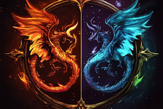 made design medieval fantasy game, rpg, mmo game logo