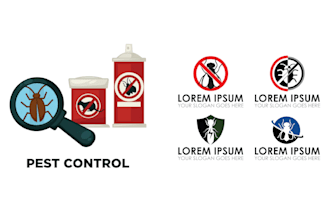 design creative pest control logo for your business