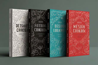design cookbook cover kindle cover and paperback cover