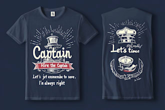 do retro vintage t shirt design and illustration