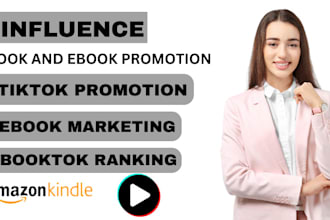 promote book or ebook on my influencer tiktok booktok page, ebook promotion