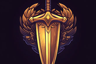 make a custom fantasy, rpg, sci fi animated game logo