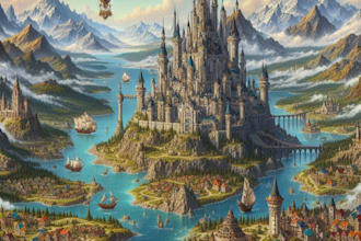 create a fantasy map design