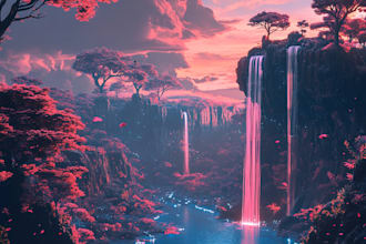 draw a unique style environment concept art for you